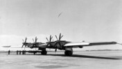 Northrop XB-35 (S/N 42-13603), the first XB-35 with dual contra-rotating 3-blade propellers. (U.S. Air Force photo)